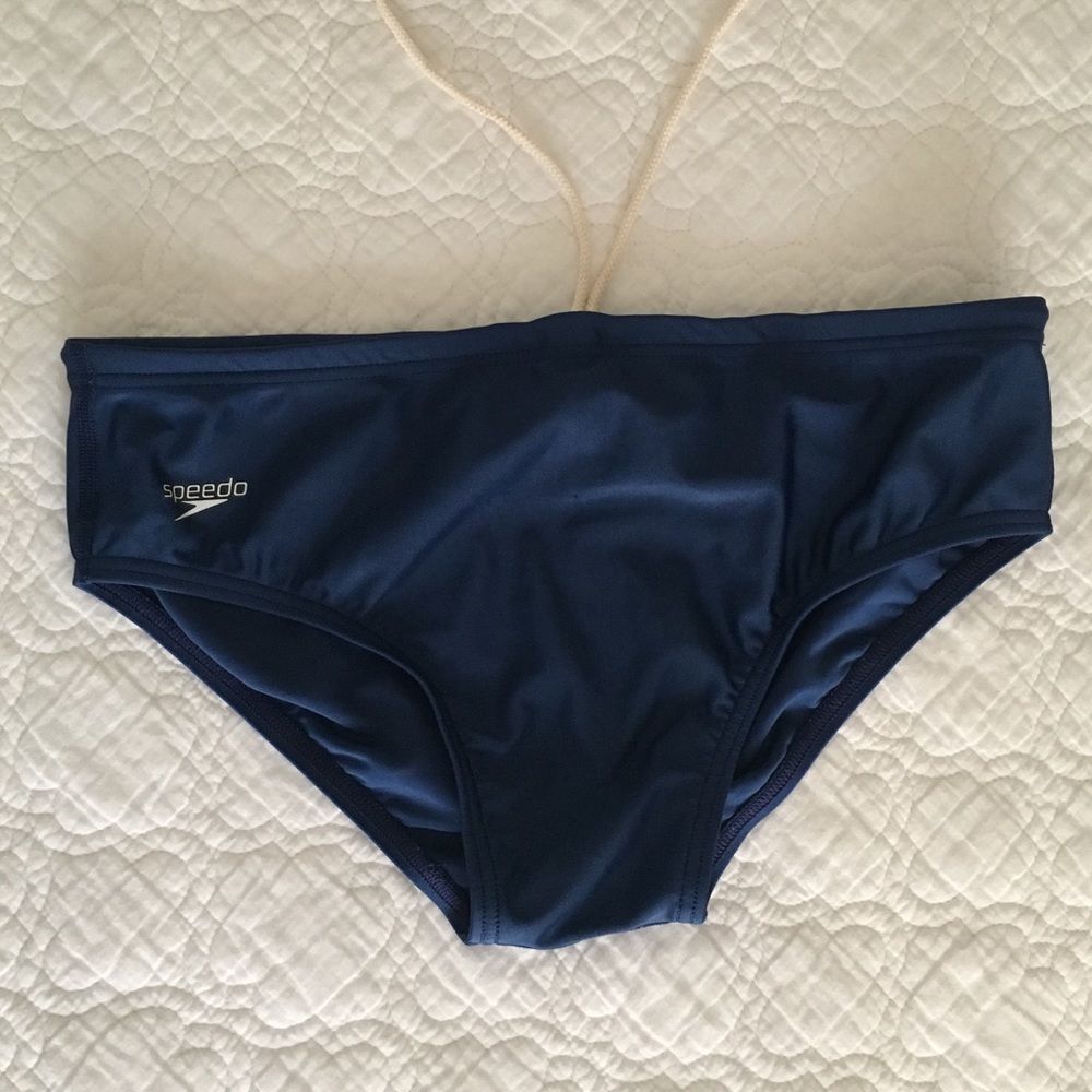 Men’s Navy Blue Speedo Swim Brief Size 34